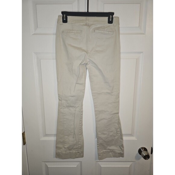SO Pants Juniors Girls Size 5 Bootcut Stretch Tan Khaki 28 Waist 28 Inseam - Picture 3 of 3